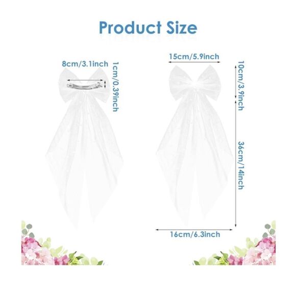 Bridal Pearl Bow - Picture 4 of 6